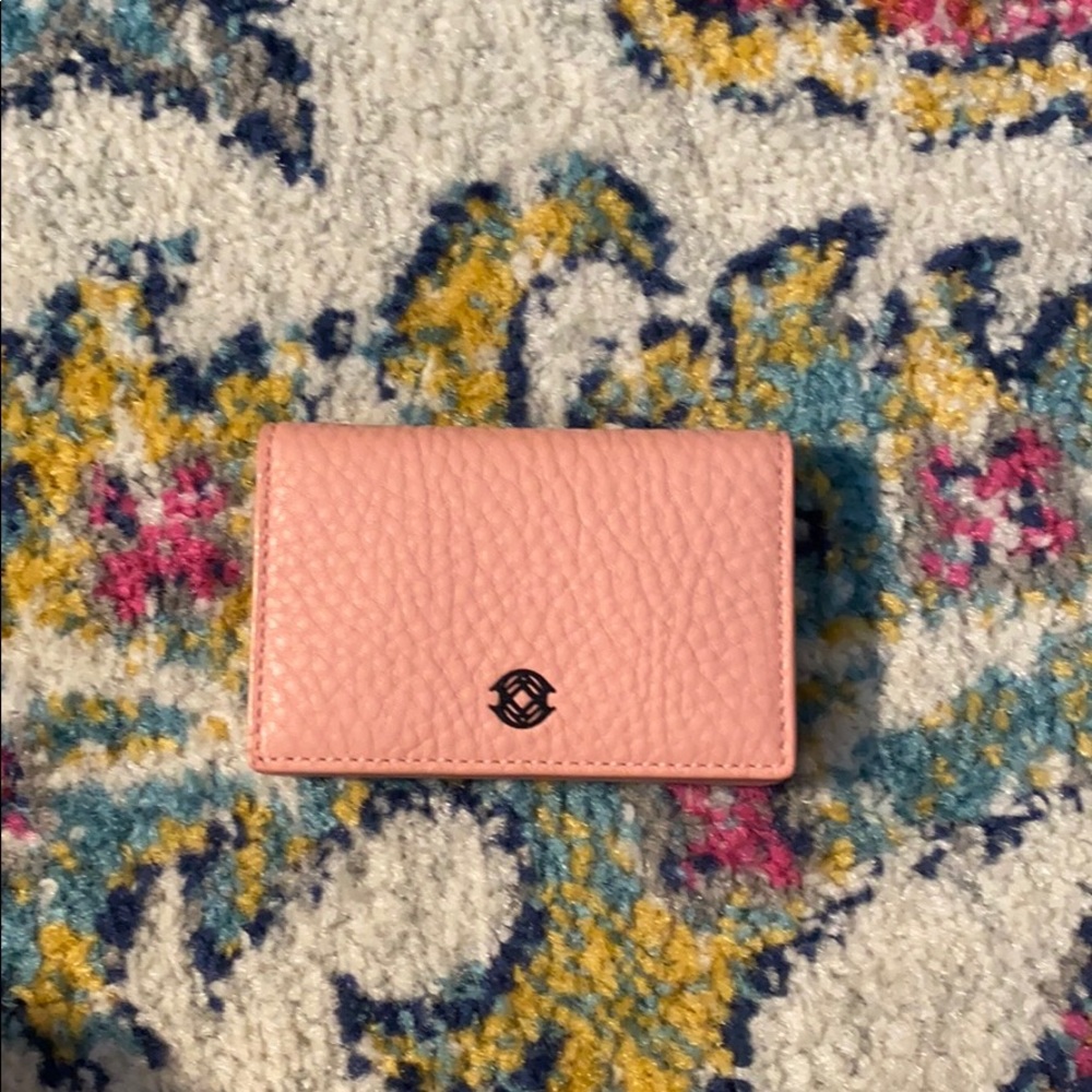 Small, pink Dagne Dover wallet